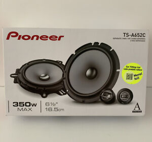 Pioneer TS-A652C 6-1/2" 2 Way Component Speaker System 350 Watts Peak Power