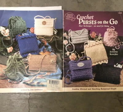 American School of Needlework ASN Crochet Book 1305 Crochet Purses on the Go - Image 1 of 3