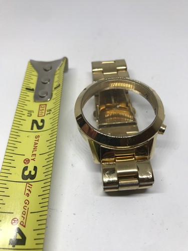 Michael Kors Orologio Bracciale Link Cassa Uso Parti Cinturino 20mm Oro Buono T494