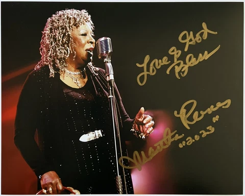 Martha Reeves Signed IP 8x10 Photo w/ Proof - Motown, Martha and the Vandellas Cover