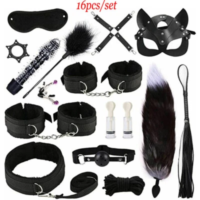 SM Juguete Sexual para Adultos BDSM Equipo Herramienta Juego de Sujeción de Cama Kit Bondage Fetiche Juguetes Juego Foto 1 de 3