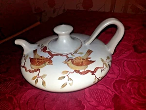 Vintage Arnaldo Miniati ~ Hand Painted Sparrow Pottery ~ Large Teapot / Tea Pot - Picture 1 of 11