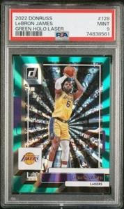 LeBRON JAMES 2022 Panini Donruss 🏀 Green Holo Laser PSA 9 Los Angeles Lakers - Imagen 1 de 2