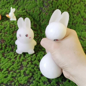 Light Change Rabbit Knead Decompresses Long Ear Rabbit Cute Novelty Knead - Afbeelding 1 van 8