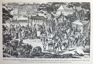 Barcelona 1708 - Karl III. - Elisabeth Christine von Braunschweig-Wolfenbüttel - Bild 1 von 4