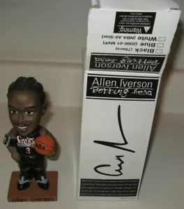 NBA- BASKETBALL- ALLEN IVERSON- 76 ERS- BOBBLEHEAD- BLACK UNIFORM- McDONALDS-NEW - Picture 1 of 2