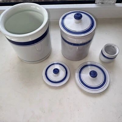 4 Tuscan Storage Jars 4 Lids Sbigoli Terrecotte Florence Italy SEE ALL PHOTOS Foto 1 de 4