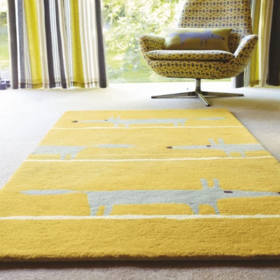 Fox Design Hand Tufted Pure Wool Carpet for Bedroom Custom Handmade Carpet - Image 1 of 4