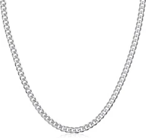 Collana Uomo Donna Catena Argento In 925 Classica Intramontabile 50cm x 4.5mm - Imagen 1 de 3