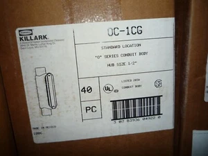 Cuerpo conducto estilo C Hubbell Killard OC-1CG 1/2" - Imagen 1 de 3