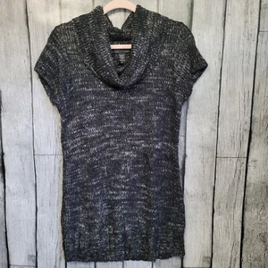 Apostrophe Pullover Damen Large Schwarz Kurzarm Wasserfallausschnitt Pulli - Bild 1 von 9