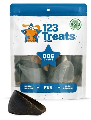 Hooves for Dogs 25 Count | 100% Natural Bulk Dog Chews Beef Hoof From 123 Treats - Image 1 of 4