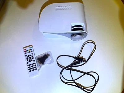 ACKO Mini LED 1080p HD Video Projector HDMI VGA USB Audio White Excellent Look - Image 1 of 4