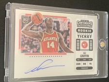 AJ Griffin 2022-23 Contenders Rookie Ticket Variation Rookie On Card Auto