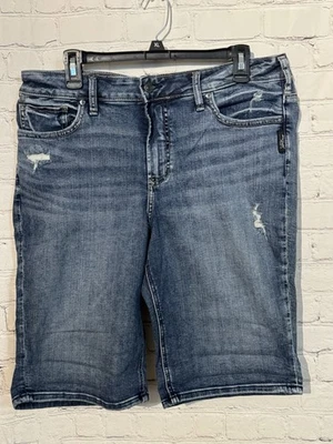 Pantalones cortos de mezclilla Avery Silver Jeans Co para mujer talla 16/L 10 Foto 1 de 4