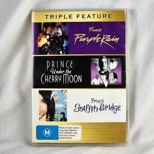PRINCE Purple Rain Graffiti Bridge Under The Cherry Moon DVD 3 Discs Region 4 - Picture 1 of 4