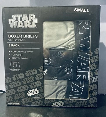 Star Wars - Pack de 3 calzoncillos boxer para hombre - PEQUEÑOS - bolsa mosca, tela elástica -193 Foto 1 de 2