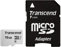 Transcend microSDHC 300S 16GB 16 GB MicroSDHC Classe 10 NAND TS16GUSD300S-A - Immagine 1 di 1