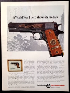 Colt Firearms Original 1967 Vintage Print Ad Wall Art - Picture 1 of 1