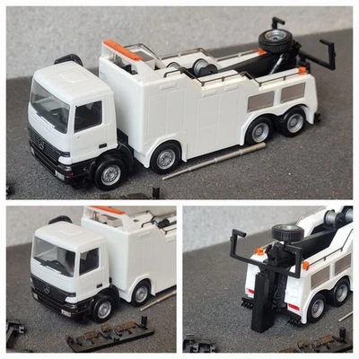 Actros S Empl Bison Wrecker neutral unbedruckt Abschlepp LKW herpa 1:87 - Bild 1 von 4