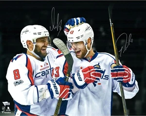 Alex Ovechkin & Tom Wilson Capitals Signed 16x20 Spotlight Photo - Picture 1 of 1