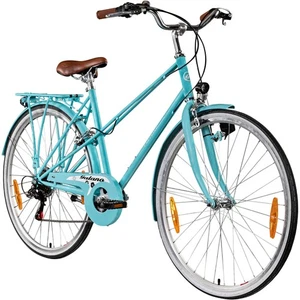 Galano Florenz Damenfahrrad 28" 6 Gang Hollandrad Cityrad himmelblau 48cm B Ware - Bild 1 von 7