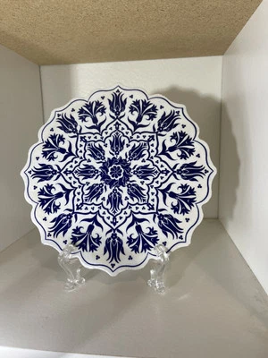 Trivet Hot Plate Made in Turkey floral edge 7” - Image 1 of 4