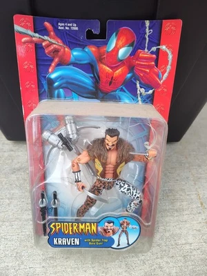 Figura Toy Biz Marvel Spider-Man Kraven (2003) con pistola Bolo Spider-Trap H14 Foto 1 de 2