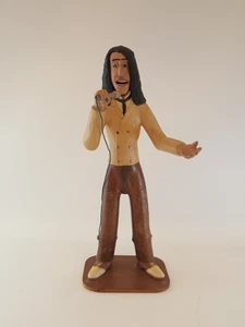 Vintage Volkskunst Tiny Tim geschnitzte Holzskulptur Ed Ambrosius Künstler - Bild 1 von 15