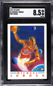 1991-92 Fleer Pro-Vision #2 Michael Jordan SGC 8.5 - Picture 1 of 2