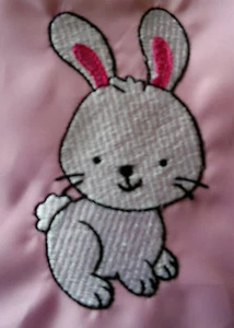 Personalised Bunny/Rabbit Gym/Tote/School/PE/Toy Drawstring Bag - Picture 1 of 1