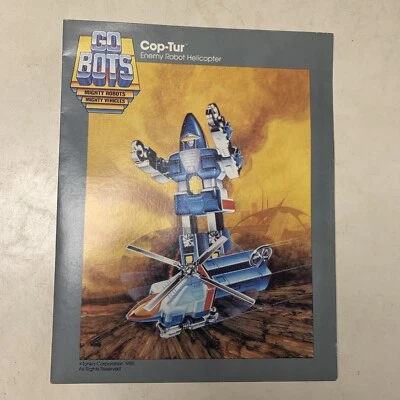 Gobots vintage COP-TUR 1985 Tonka School Folder Go Bots  Transformers - Image 1 of 4