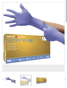 Latex FREE EXAMINATION GLOVES- MICROFLEX® Supreno® SE SU-690 Large - 100CT - Picture 1 of 3