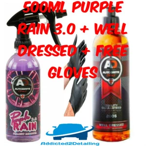 AUTOBRITE DIRECT 500ML LILA REGENFALLOUT ENTFERNER + GUT GEKLEIDETE BORTE & REIFENGEL + GL - Bild 1 von 8