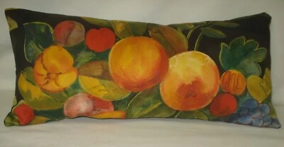 Funda de almohada decorativa colorida para frutas con acento lumbar  Foto 1 de 4