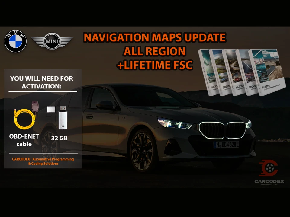 Navigation maps update 2025-2024 ALL REGION (Lifetame) + FSC (BMW/MINI) - Image 1 of 2