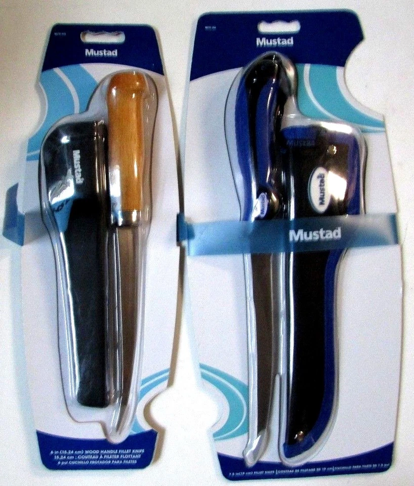 Cuchillo para filete y deshuesar mostaza 7 1/2 pulgadas Y mostaza 6" mango de madera cuchillo para filete NUEVO Foto 1 de 1