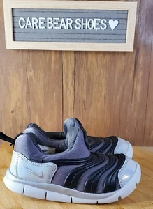 Nike Dynamo FreeY2K TD Toddler Infant Baby Shoes Black Silver SZ 10C BQ7106 001 - Picture 1 of 6