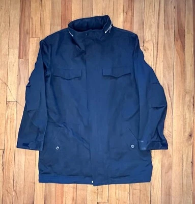 A.P.C. Mens Dark Navy Military Style Vintage Jacket (Size L) - Image 1 of 4
