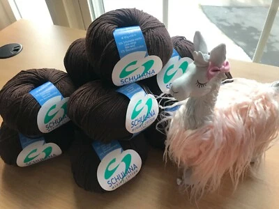 NUEVO Schulana Merino Algodón 135 DK Hilo Deportivo Marrón Chocolate LOTE 11 DESCATALOGADO Foto 1 de 3