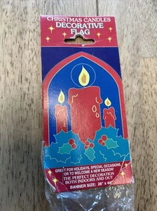 Decorative Flag Christmas Candles " 28"x44" Celebrate Christmas! By NCE - Picture 1 of 5