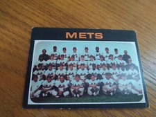 1971 New York Mets Baseball Team Card Photo - Topps - Very Nice Condition
