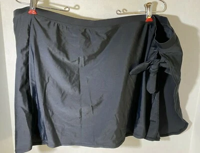  Traje de Baño Falda Integrada Parte Inferior Negra Para Mujer Plus 24W Playa Piscina Falda Nueva con Etiquetas Foto 1 de 4