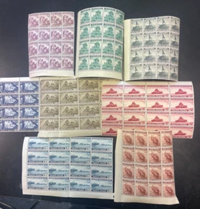 Poland #3K1 - #3K8 Very Fine Never Hinged Set In Blocks Of 16 - Picture 1 of 1