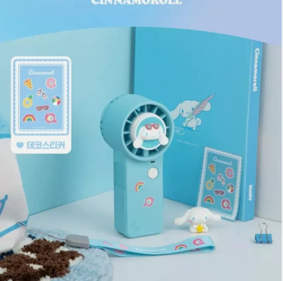 Práctico ventilador de personajes de ROYCHE Sanrio - ROLLO DE CANELA Foto 1 de 4