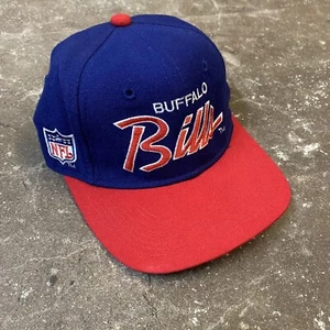 Vintage Buffalo Bills Script Sports Specialties Hat Cap Fitted Size 7 NFL Wool - Picture 1 of 11
