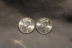 2012 P & D KENNEDY HALF DOLLARS AU/BU (2-COIN SET) 50 CENT PIECES - Picture 1 of 2