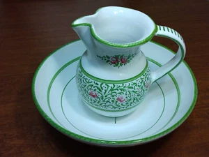 Abbiamo Tutto Pitcher & Pasta Serving Bowl Floral Made in Italy Tableware - Picture 1 of 24