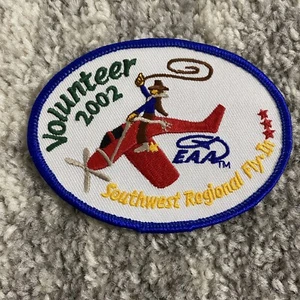 Experimental Aviation EAA Southwest Regional Fly-In Volunteer Patch TX 2002 - Picture 1 of 4