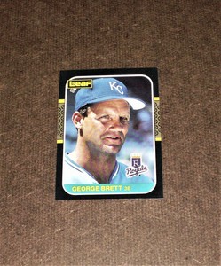 1987 LEAF GEORGE BRETT #96-NM/MINT-VERY NICE CARD!!!